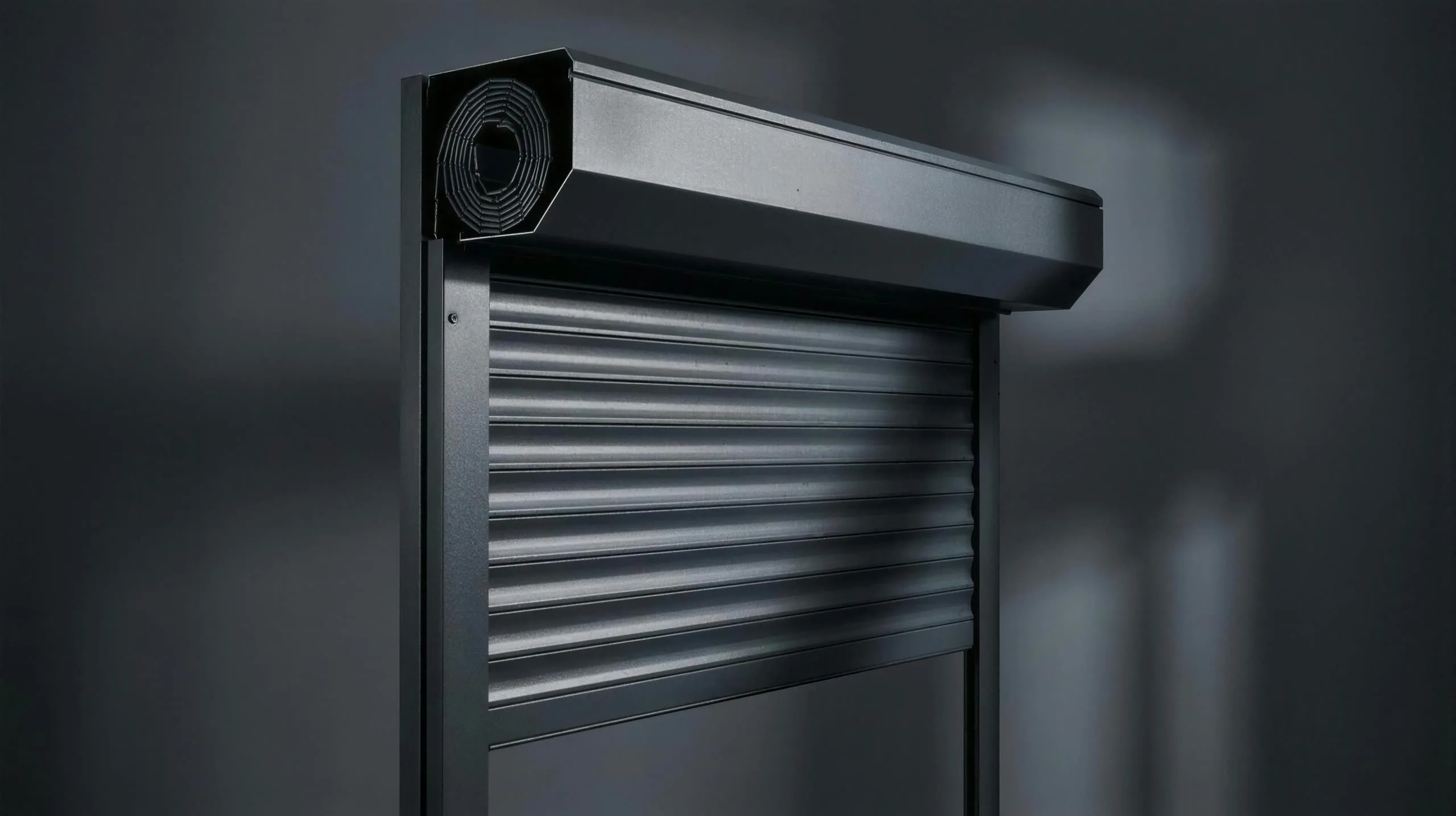 Aluminium rolluik met zichtbare lamelstructuur